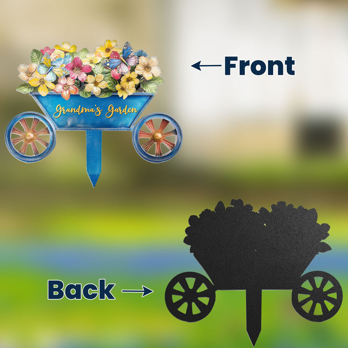 Grandma's Garden - Personalized Metal Garden Stake