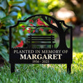Not A Day Goes By That You Are Not Missed - Personalized Metal Garden Stake